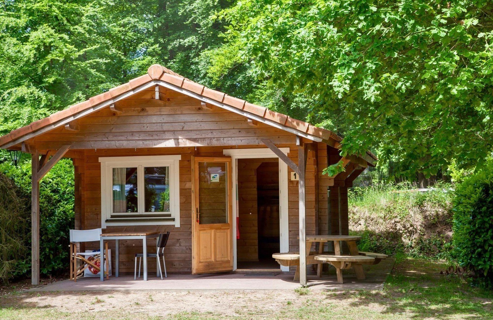 comfort trekkershut op de Veluwe geschikt voor 5 personen bij De Kriemelberg