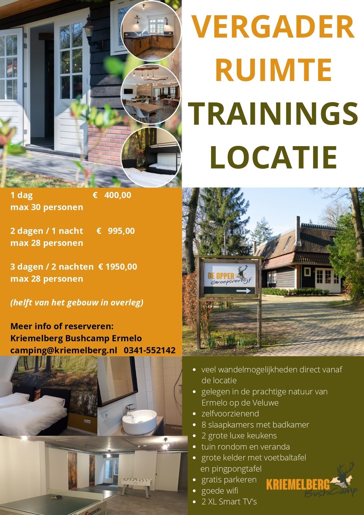 Vergaderlocatie op de Veluwe